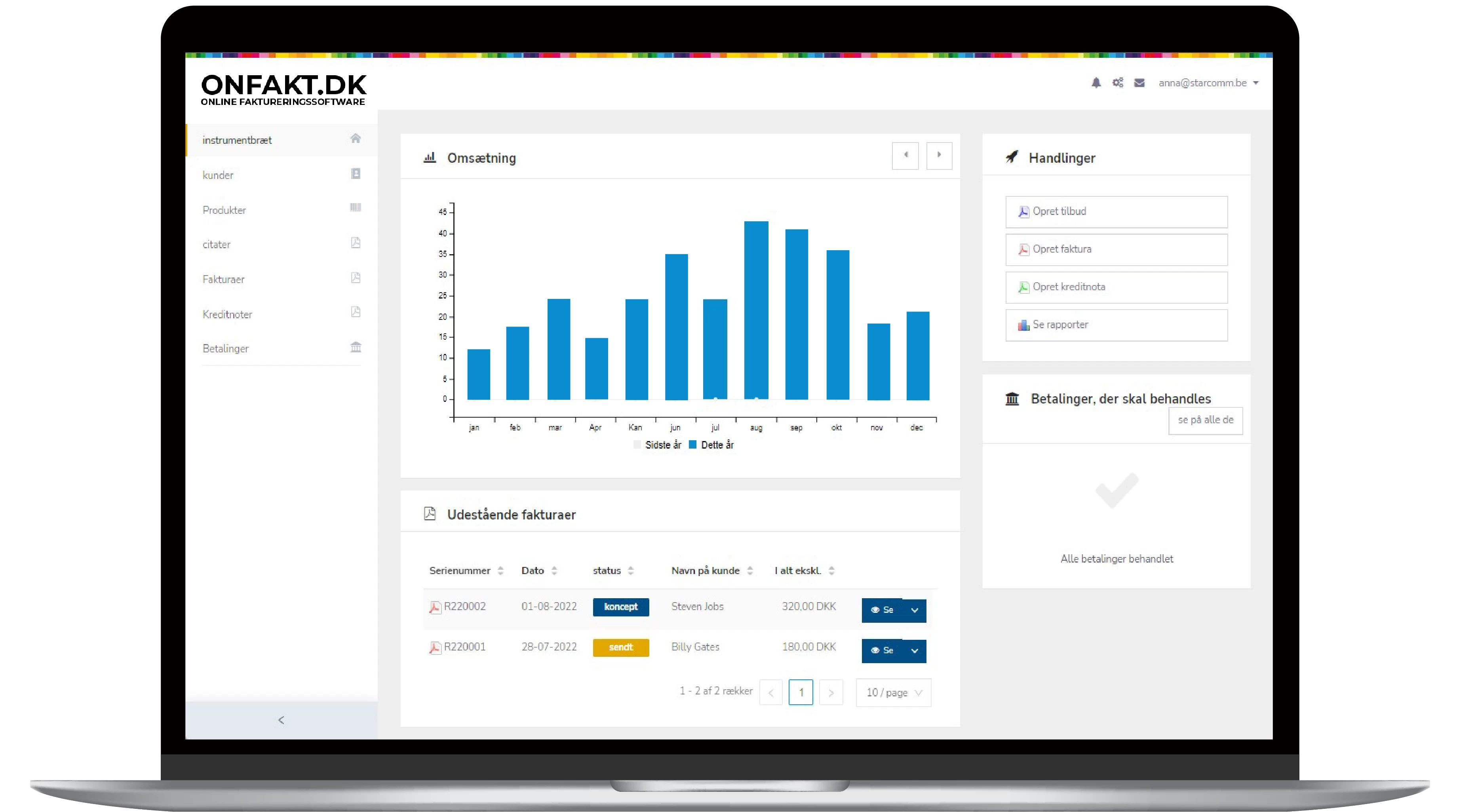 Hvordan starter man med onFakt?